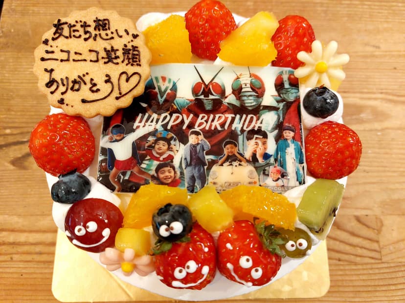 写真デコレーションケーキ