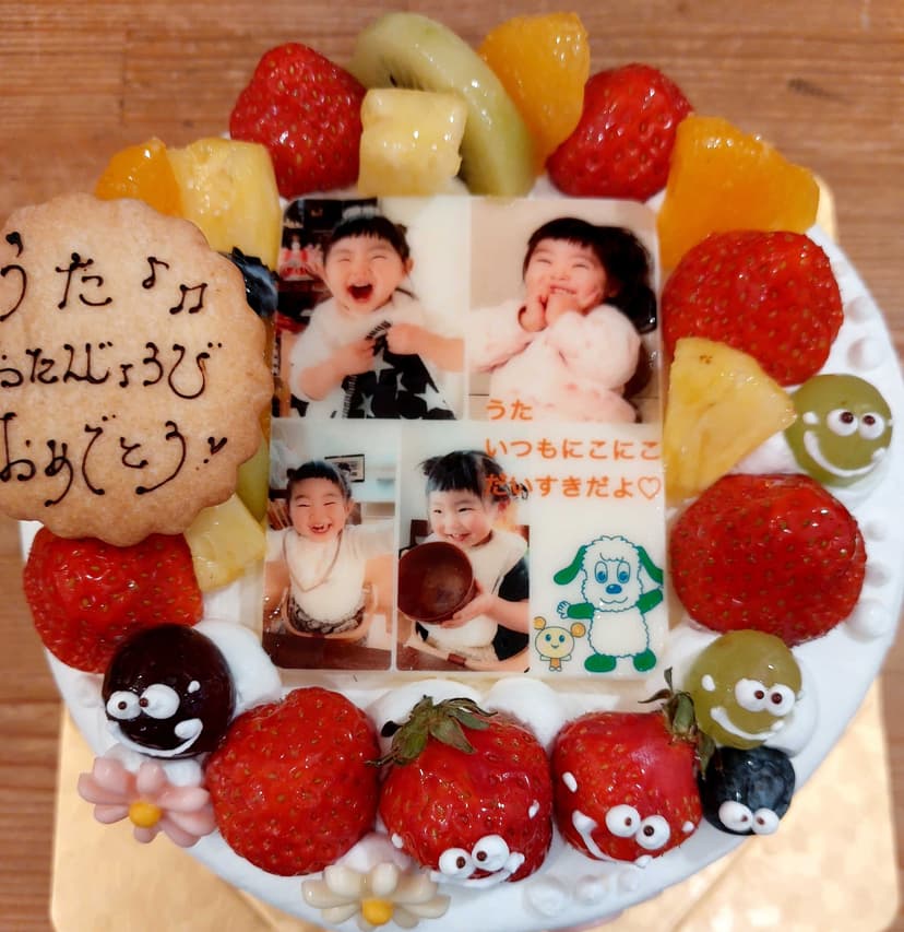 写真デコレーションケーキ