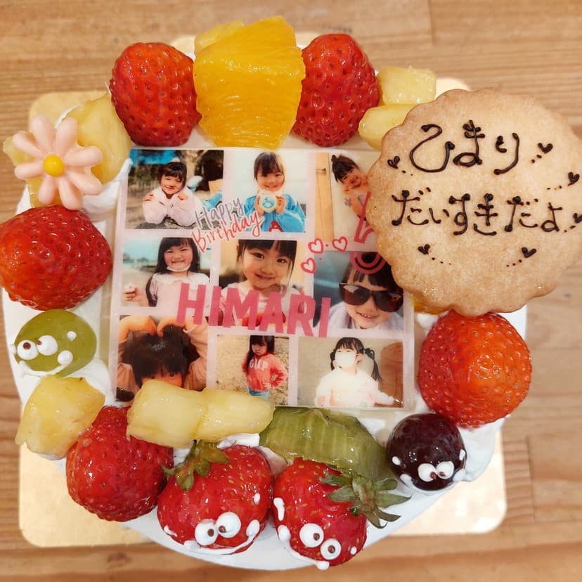 写真デコレーションケーキ