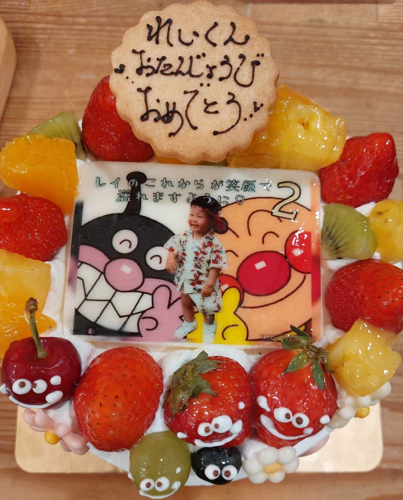 写真デコレーションケーキ