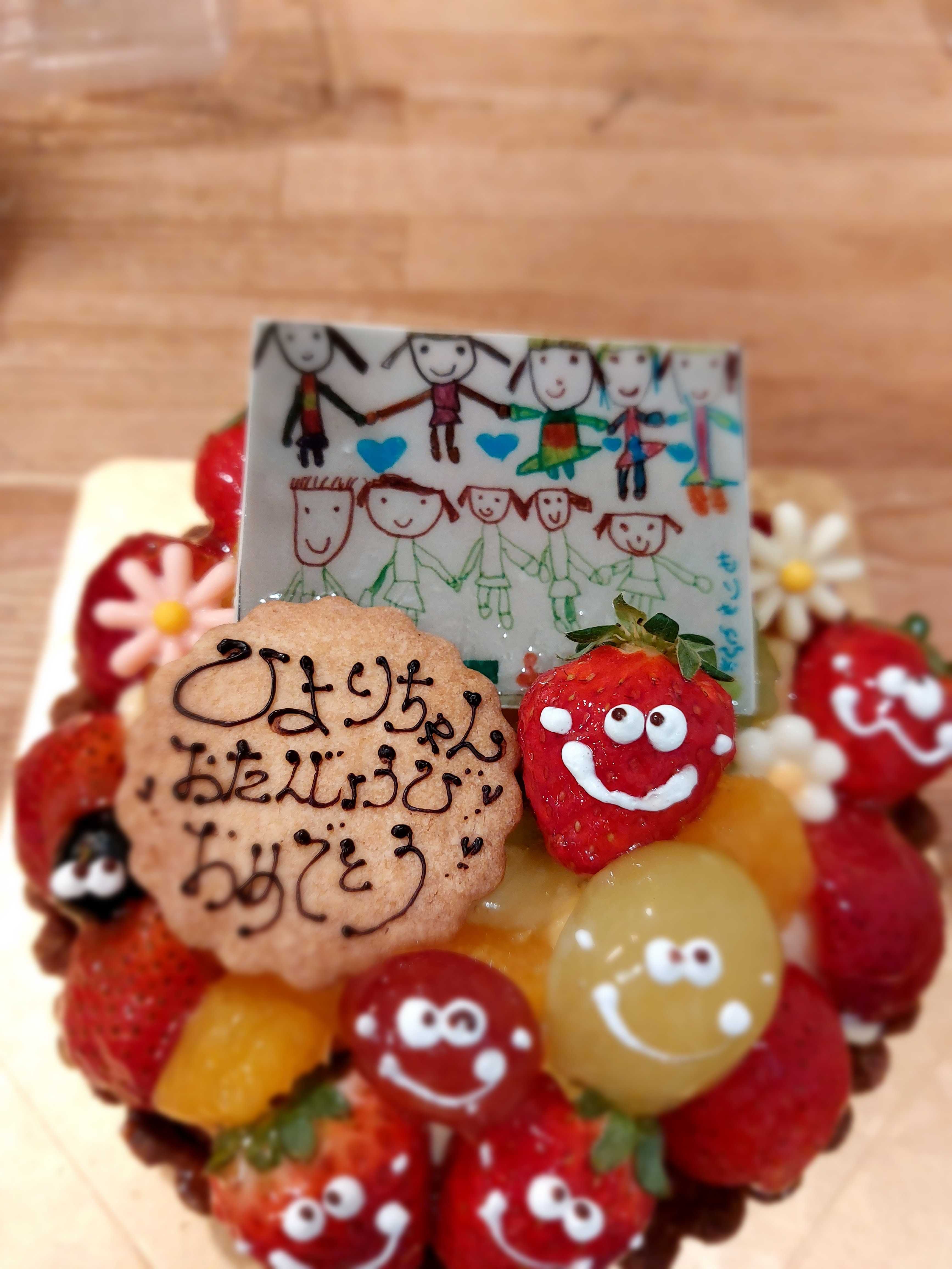 写真デコレーションケーキ